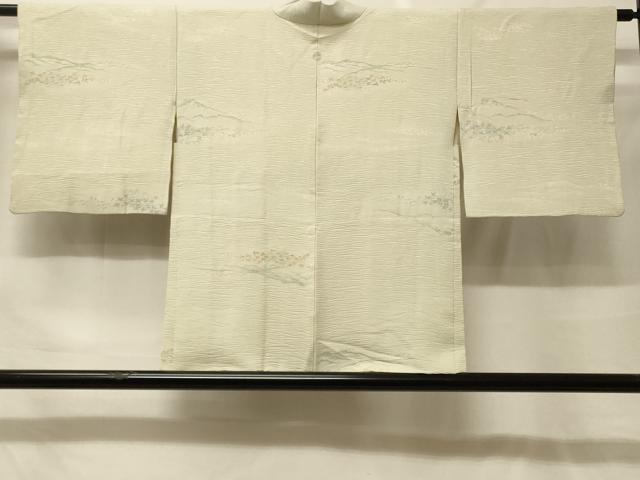 平和屋着物#羽織 寿光織 草花文 金糸 正絹 逸品 CABF9093in