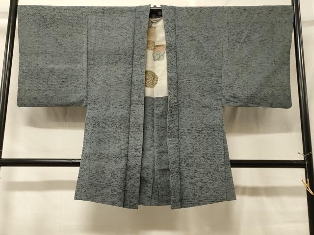 平和屋着物#男性 長羽織 紬地 霞色 正絹 逸品 CABF9111in