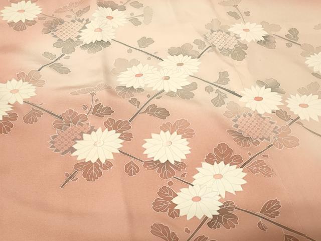 平和屋着物#道行コート 刺繍 草花文 暈し染め 正絹 逸品 CABF9120in