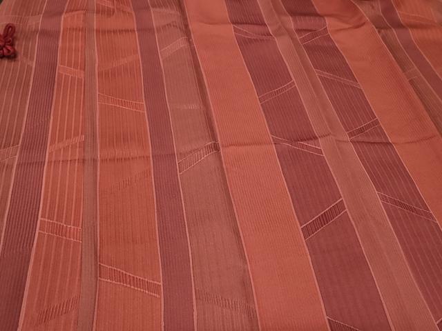 平和屋着物#道中着 間道 ロング丈 正絹 逸品 CABF9121in