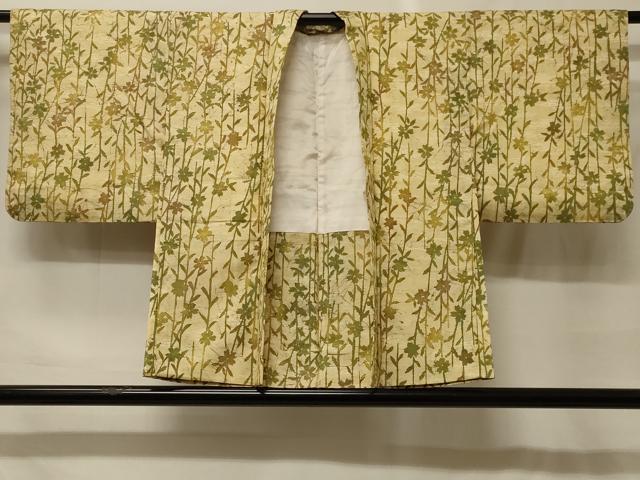 平和屋着物#羽織 枝花文 正絹 逸品 CABF9128in