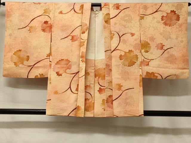 平和屋着物#羽織 地紋起こし 更紗花文 暈し染め 正絹 逸品 CABF9132in
