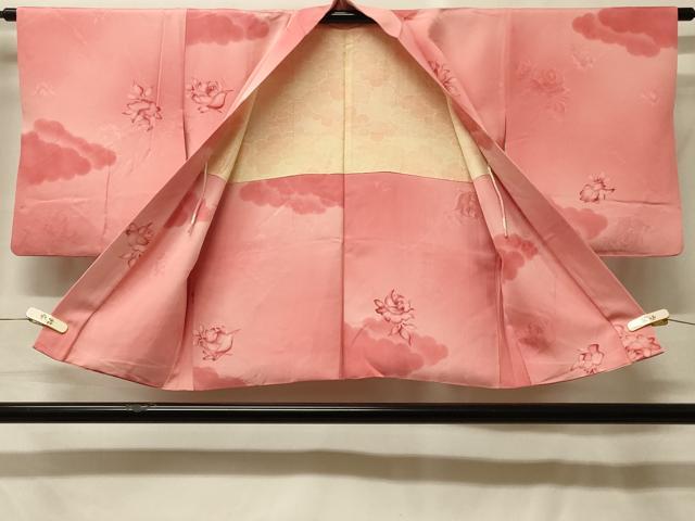 平和屋着物#羽織 地紋起こし 雲重ね草花文 暈し染め 正絹 逸品 CABF9138in