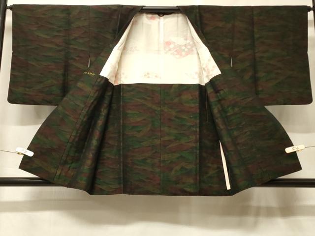 平和屋着物#道行コート 笹地紋 正絹 逸品 CABF9159in