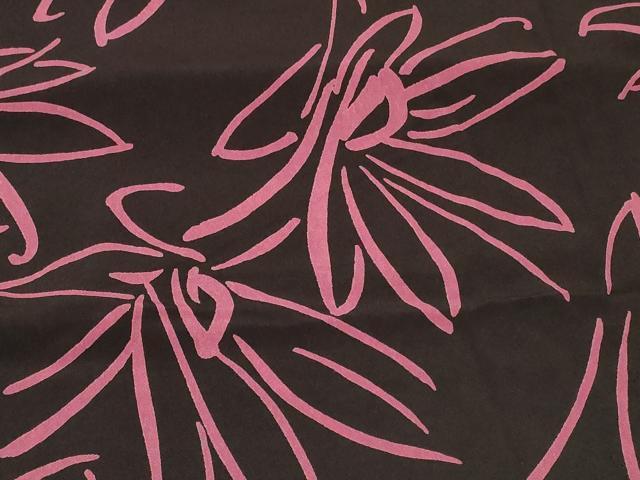 平和屋着物#羽織 舞花文 黒地 正絹 逸品 未使用 CABF9161in