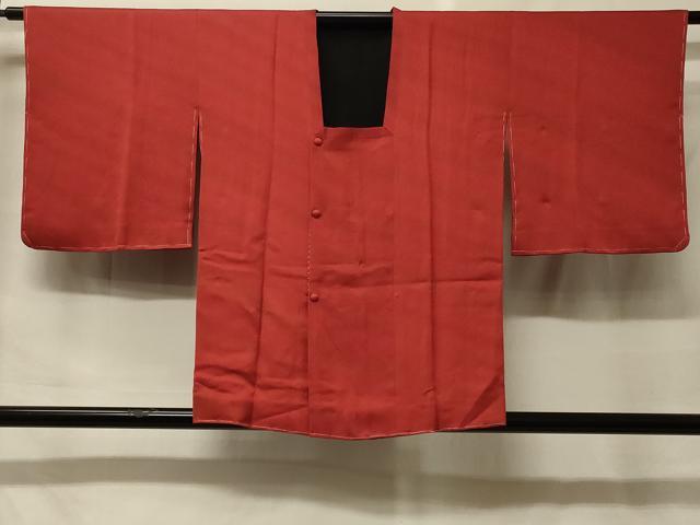 平和屋着物#道行コート リバーシブル 斜線文 暈し染め 黒地 反端付き 正絹 逸品 未使用 CABF9171in