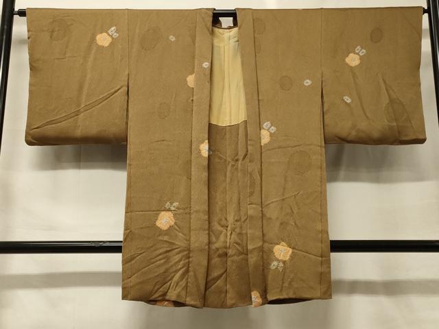 平和屋着物#長羽織 草花文 正絹 逸品 CABF9173in
