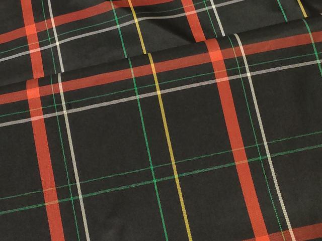 平和屋着物#本場縞大島紬 羽織 格子柄 黒地 正絹 逸品 CABF9177in