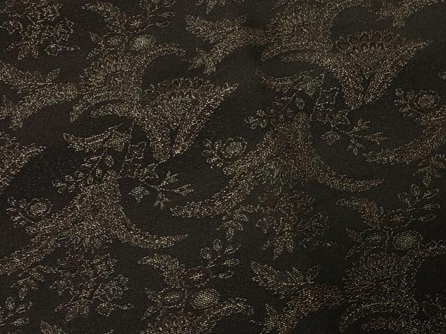 平和屋着物#道行コート 寿光織 草花文 正絹 逸品 CABF9195in
