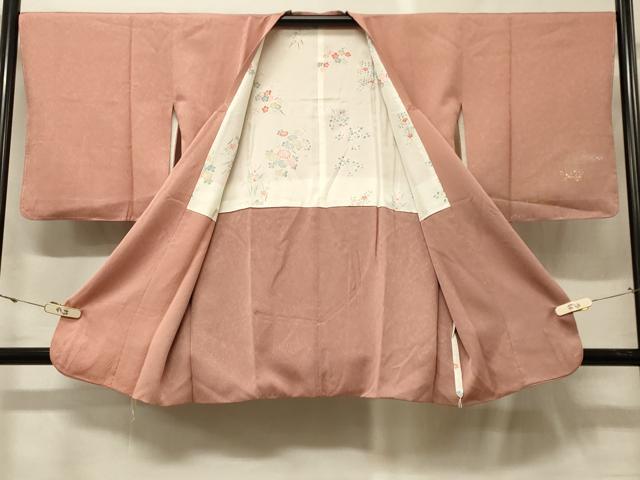 平和屋着物#道行コート 駒刺繍 花籠文 金銀彩 正絹 逸品 CABF9197in