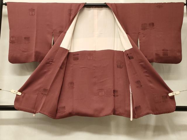 平和屋着物#道行コート 地紋起こし 草花地紋 正絹 逸品 CABF9199in