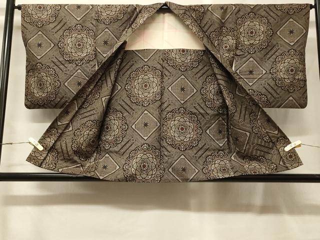 平和屋着物#本場大島紬 龍郷絣 羽織 正倉院花文 正絹 逸品 CABG8001in