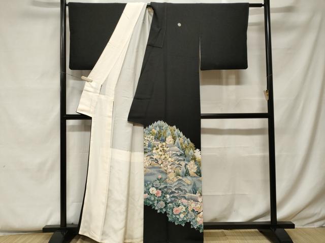平和屋着物■豪華黒留袖 作家物 御所解 暈し染め 正絹 逸品 CABF9231ev