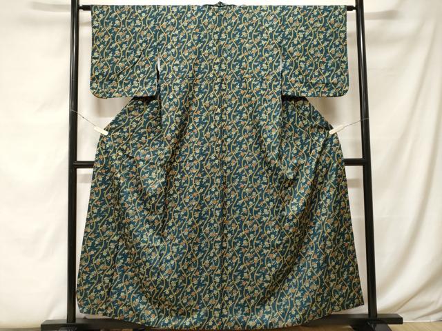平和屋着物■上質な小紋 立涌枝梅文 正絹 逸品 CABF9250ev