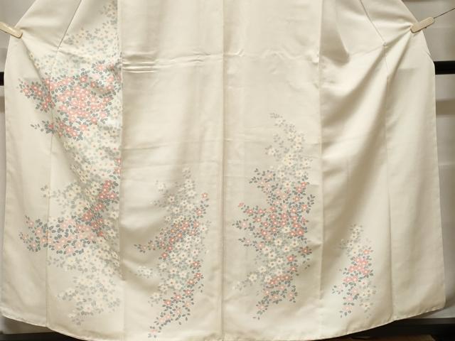平和屋着物■訪問着 枝花文 金糸 正絹 逸品 CABF9255ev