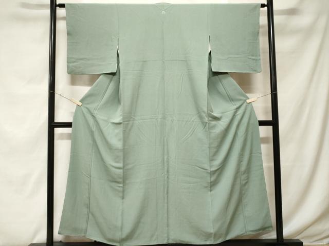 平和屋着物■上質な色無地 薄青色 正絹 逸品 CABF9313ev