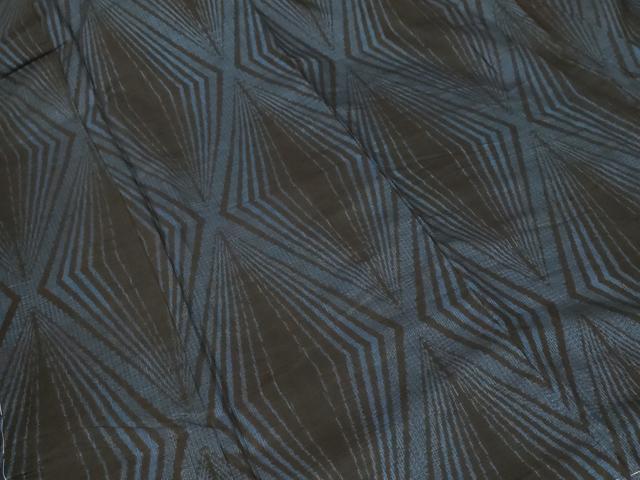 平和屋着物■本場大島紬 割り込み絣 幾何学文様 正絹 逸品 CABF9329ev