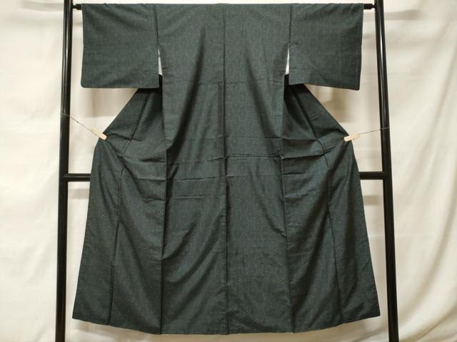 平和屋着物■本場大島紬 割り込み絣 幾何学文 正絹 逸品 CABF9344ev