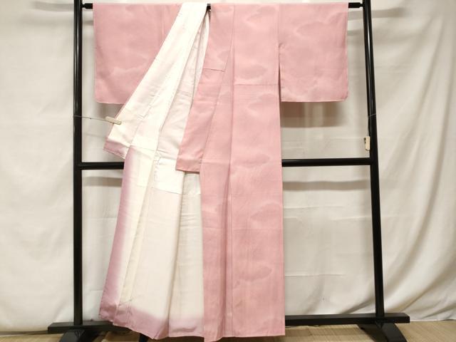 平和屋着物■訪問着 千草染 雲取り文 暈し染め 正絹 逸品 CABF9361ev
