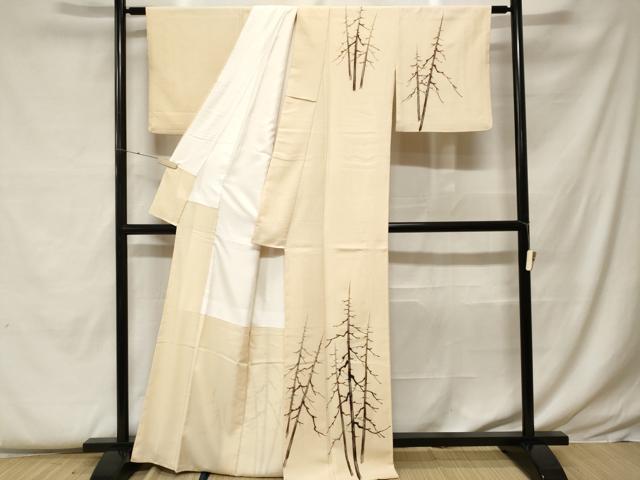平和屋着物■訪問着 樹林文 正絹 逸品 CABF9396ev