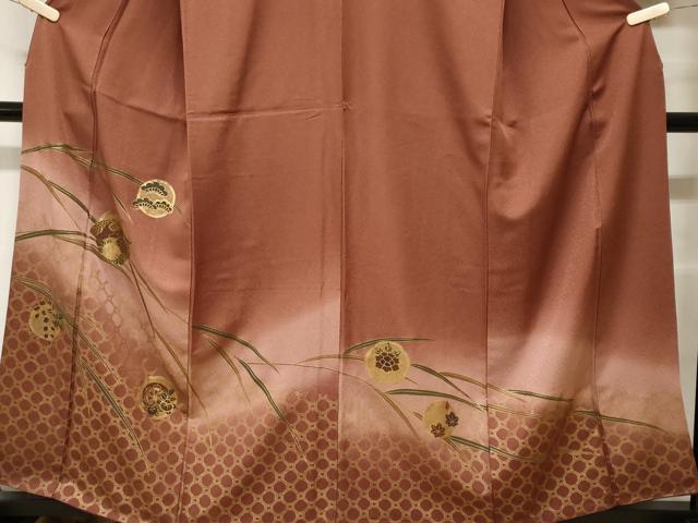 平和屋着物■訪問着 花丸文 暈し染め 金彩 正絹 逸品 CABF9565ev