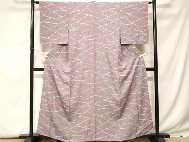 平和屋着物■上質な小紋 花繋ぎ文 正絹 逸品 CABF9578ev
