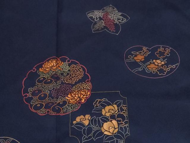 平和屋着物■訪問着 刺繍 草花吉祥文 金彩 正絹 逸品 CABF9594ev