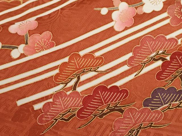 平和屋着物■訪問着 立波籬松竹梅花文 暈し染め 金彩 正絹 逸品 CABF9660ev