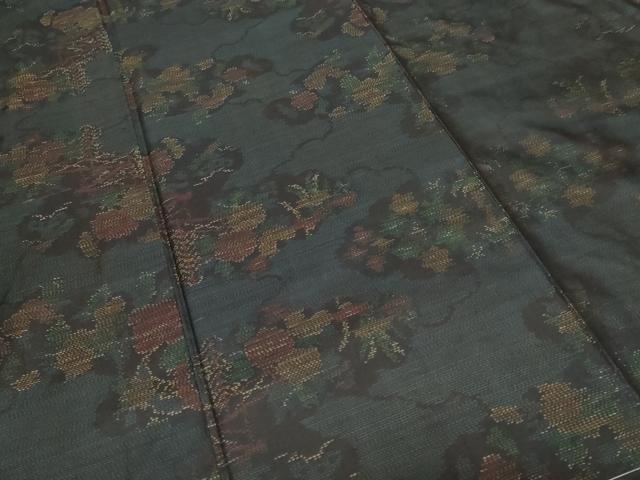 平和屋着物■本場大島紬 雲取り花文 正絹 逸品 未使用 CABF9664ev