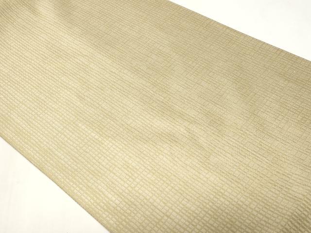 平和屋着物◎全通柄袋帯 格子柄 正絹 逸品 未使用 CABF9687ev