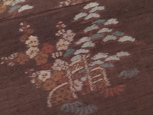 平和屋着物■上質な紬 松竹梅 正絹 逸品 CABF9724ev