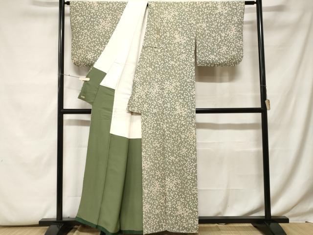 平和屋着物■上質な小紋 枝垂れ花文 三越扱い 正絹 逸品 CABF9730ev