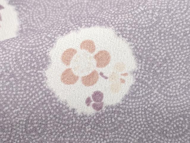 平和屋着物■江戸小紋 雪輪花文 洗える着物 CABF9764ev