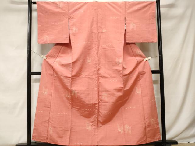 平和屋着物■上質な紬 絵絣文 正絹 逸品 CABF9833ev