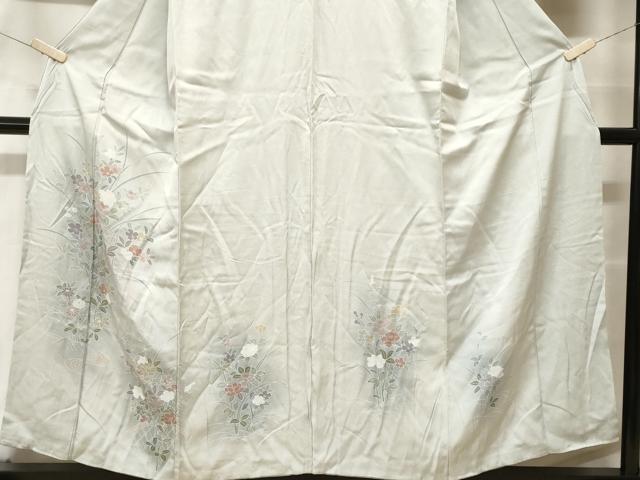 平和屋着物■訪問着 流水枝花文 暈し染め 正絹 逸品 CABF9837ev