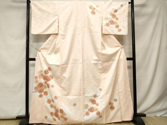 平和屋着物■訪問着 枝花文 金彩 洗える着物 CABF9847ev