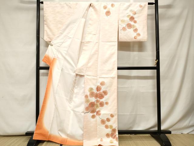 平和屋着物■訪問着 枝花文 金彩 洗える着物 CABF9847ev