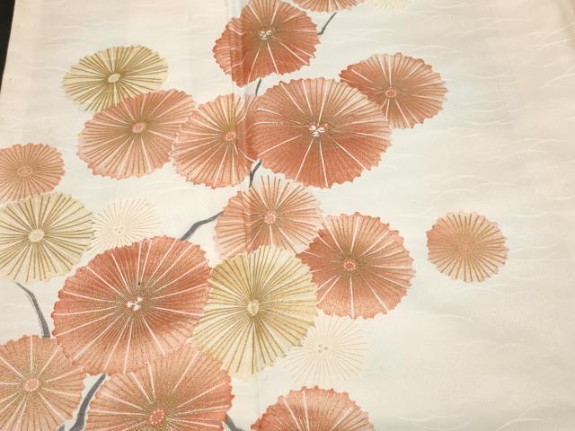 平和屋着物■訪問着 枝花文 金彩 洗える着物 CABF9847ev