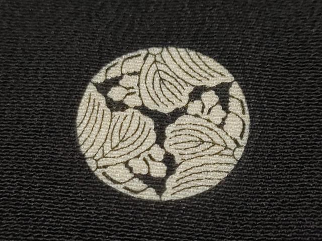 平和屋着物■豪華黒留袖 檜扇花文 金彩 正絹 逸品 CABF9859ev
