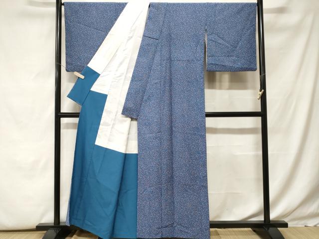 平和屋着物■小紋 唐草文 洗える着物 CABF9889ev