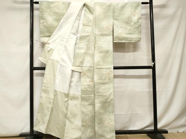 平和屋着物■小紋 枝花文 暈し染め 洗える着物 未使用 CABF9902ev