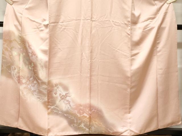 平和屋着物■訪問着 シルエット 枝花文 暈し染め 金銀彩 正絹 逸品 CABF9942ev