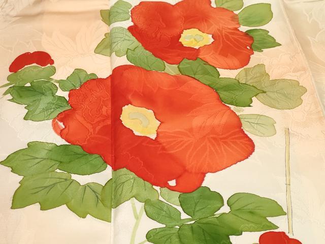 平和屋着物■訪問着 手描き 枝花文 暈し染め 正絹 逸品 CABF9947ev