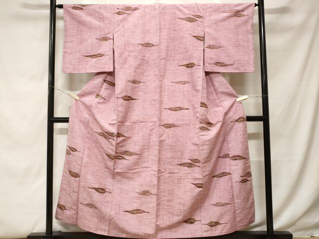 平和屋着物■上質な紬 舞葉文 正絹 逸品 CABF9967ev