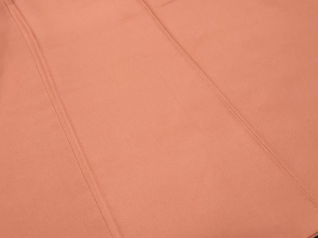 平和屋着物■上質な色無地 曙色 正絹 逸品 CABF9972ev