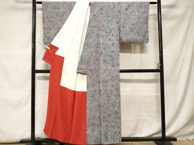 平和屋着物■上質な小紋 鹿の子文 正絹 逸品 CABF9980ev
