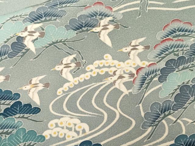 平和屋着物■豪華色留袖 作家物 立波飛鳥松文 正絹 逸品 CABF9995ev