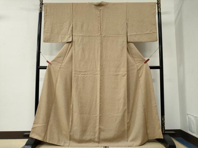 平和屋着物●上質なお召 霞文 正絹 逸品 CABG0021yc