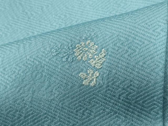 平和屋着物●上質な小紋 作家物 総刺繍 紗綾形菊文 正絹 逸品 未使用 CABG0027yc