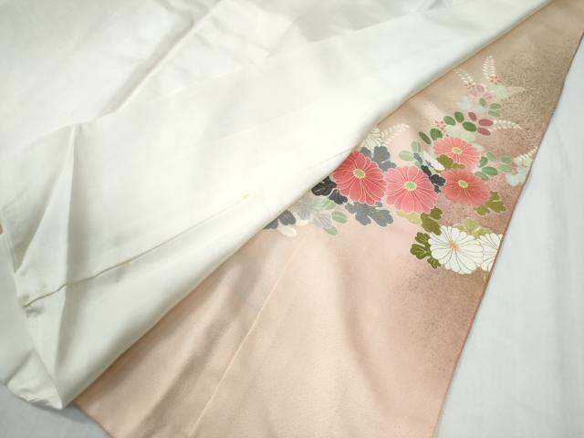 平和屋着物●京友禅の第一人者 松井青々 色留袖 駒刺繍 牡丹花車文 暈し染め 金彩 正絹 逸品 CABG0029yc
